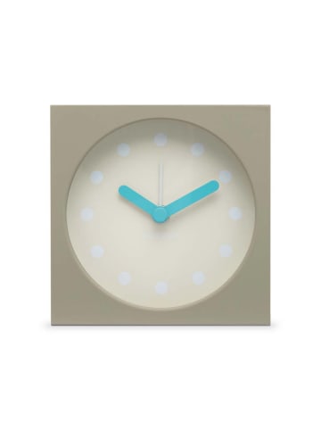 Remember Zegar stołowy "Sand" w kolorze beżowym - 9 x 9 x 4 cm