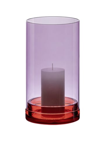Remember Windlicht ''Lucius'' in Violett - (H)28 x Ø 15 cm