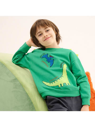 COOL CLUB Bluza w kolorze zielonym