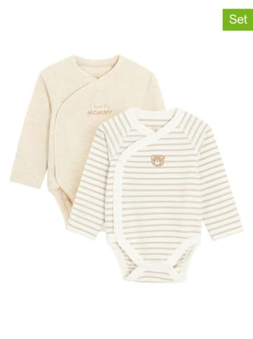 COOL CLUB 2er-Set: Bodys in Creme/ Beige