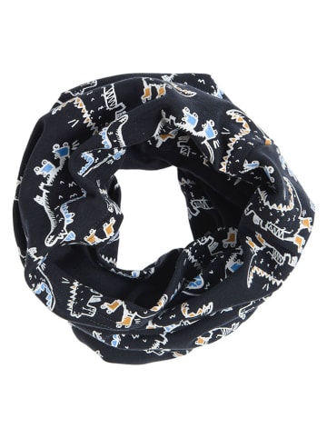 COOL CLUB Loop-Schal in Dunkelblau/ Weiß/ Hellblau