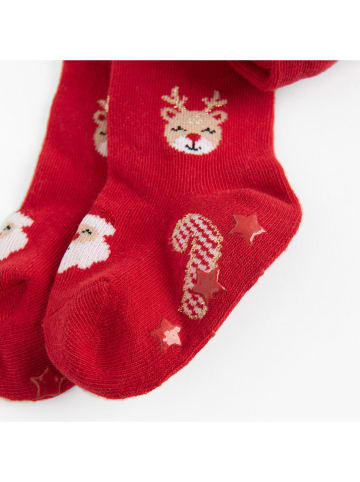 COOL CLUB Strumpfhose in Rot/ Weiß