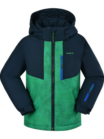 Kamik Kurtka narciarska "Arlo" w kolorze granatowo-zielonym