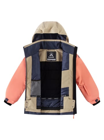 Kamik Winterjacke "Lara" in Apricot/ Dunkelblau