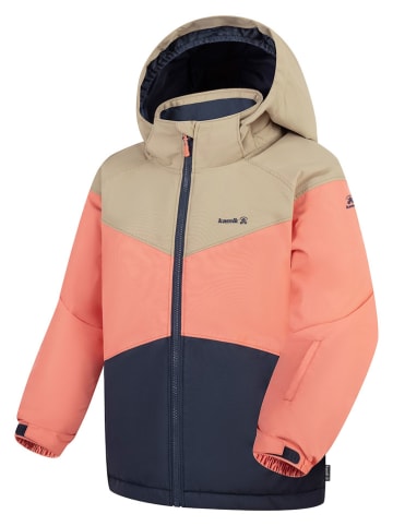 Kamik Winterjas abrikooskleurig/donkerblauw