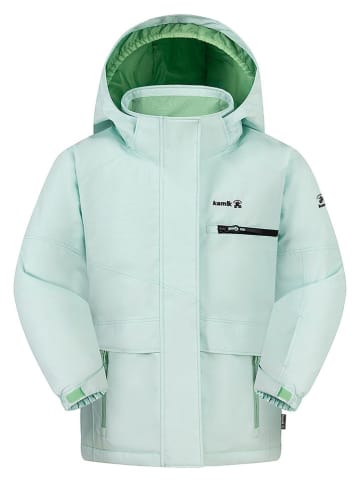 Kamik Kurtka zimowa "Carina" w kolorze jasnozielonym