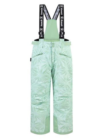 Kamik Spodnie narciarskie "Galaxia astra" w kolorze zielonym