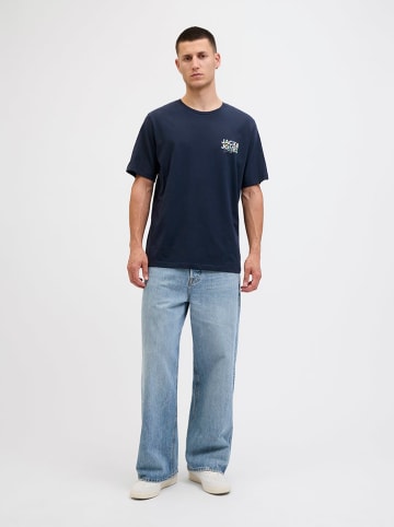 Jack & Jones Koszulka "Jjgeplas" w kolorze granatowym
