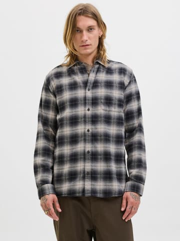 Jack & Jones Blouse "James" zwart/grijs