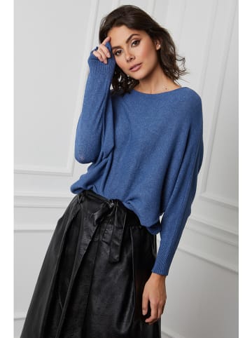 So Cachemire Trui "Dragor" blauw