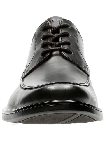 Clarks Leder-Schnürschuhe "Un Aldric Park" in Schwarz