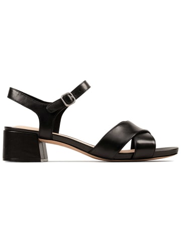 Clarks Leren haksandalen "Sheer35 Strap" zwart
