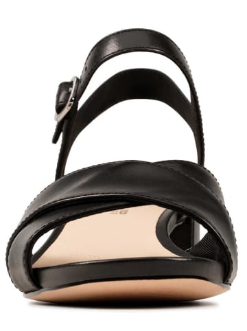 Clarks Leren haksandalen "Sheer35 Strap" zwart