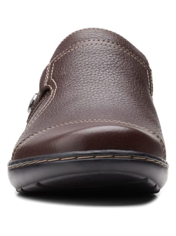 Clarks Leder-Slipper "Cora Poppy" in Braun