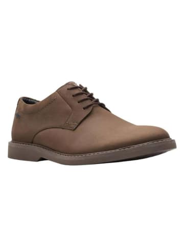 Clarks Leder-Schnürschuhe "Atticus" in Braun