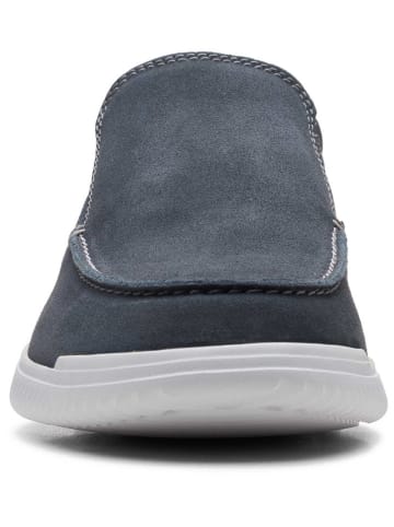 Clarks Leren instappers "Donaway Free" donkerblauw