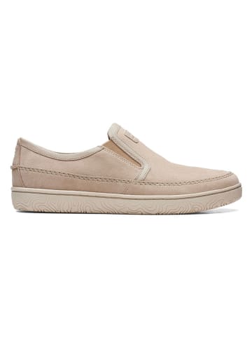 Clarks Leder-Slipper "Hodson" in Beige