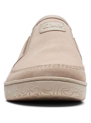 Clarks Leder-Slipper "Hodson" in Beige