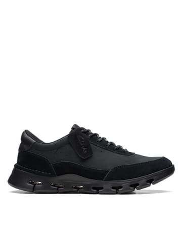 Clarks Leder-Sneakers "Nature X One" in Schwarz