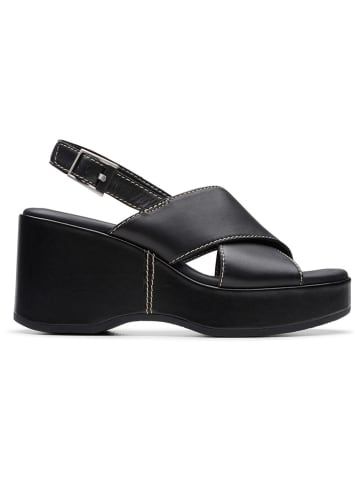 Clarks Leren sleehaksandalen "Manon Wish" zwart