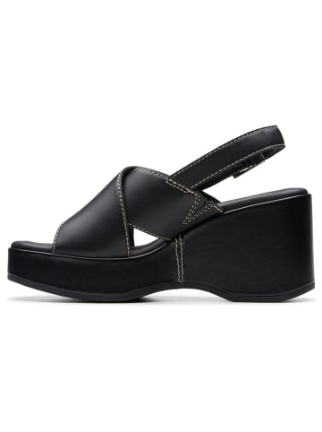 Clarks Leren sleehaksandalen "Manon Wish" zwart
