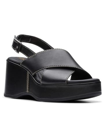 Clarks Leren sleehaksandalen "Manon Wish" zwart