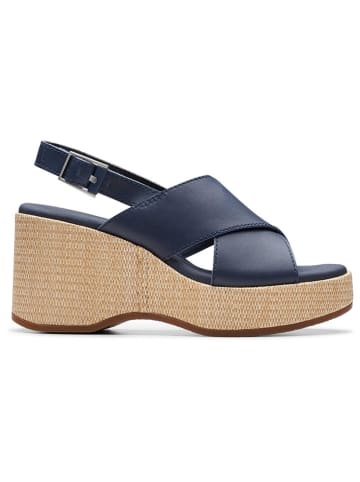 Clarks Leren haksandalen "Manon Wish" donkerblauw