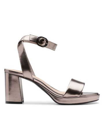 Clarks Leder-Sandaletten "Ambyrlyn Bay" in Gold