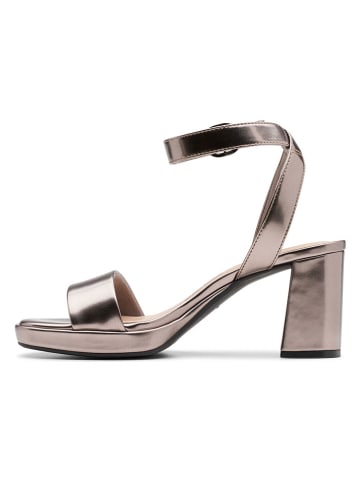 Clarks Leren haksandalen "Ambyrlyn Bay" goudkleurig