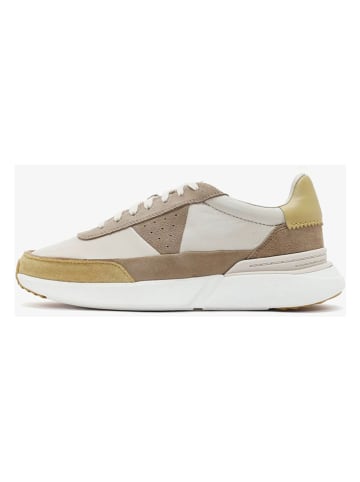 Clarks Leder-Sneakers "Craft Pace" in Hellbraun/ Beige