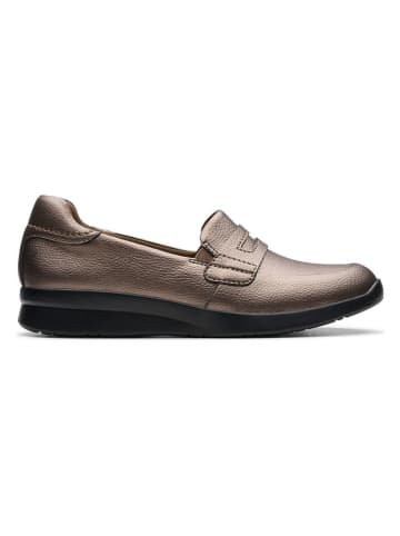 Clarks Leder-Mokassins "Ellowyn Penny" in Braun