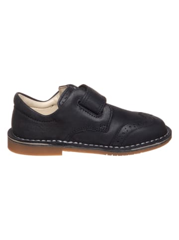 Clarks Leder-Halbschuhe in Dunkelblau