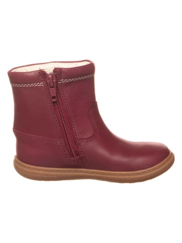 Clarks Leder-Stiefel "Flash Midi" in Bordeaux