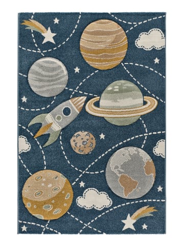 Atticgo Laagpolig tapijt "Balloon" blauw