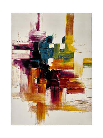 Moma Laagpolig tapijt crème/meerkleurig