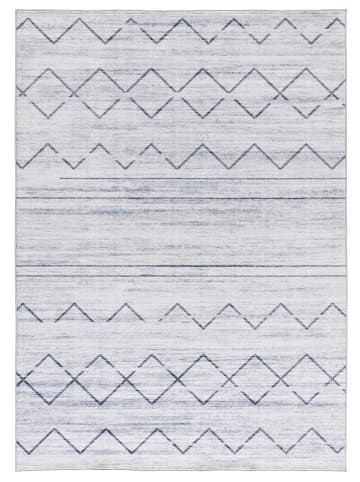 Atticgo Kurzflor-Teppich "Class" in Hellgrau/ Blau