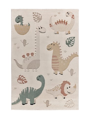 Atticgo Laagpolig tapijt "Clown" crème/wit/beige