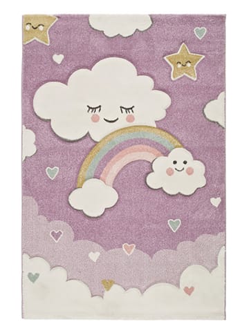 Atticgo Laagpolig tapijt "Toys" paars/meerkleurig