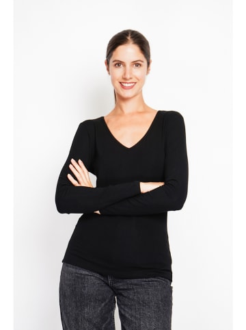 ASSUILI Longsleeve in Schwarz