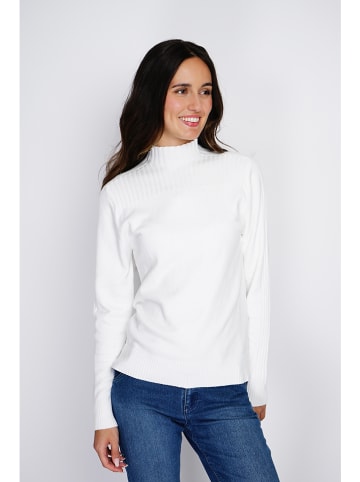 ASSUILI Kaschmir-Pullover in Weiß