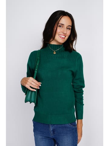 ASSUILI Pullover in Dunkelgrün