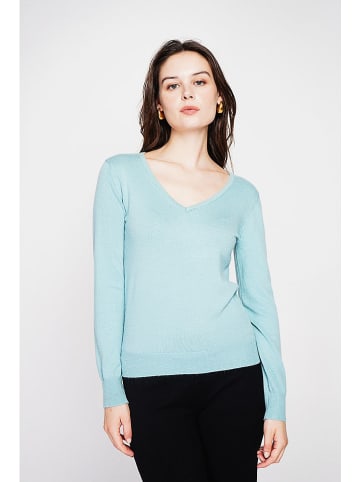 ASSUILI Pullover in Türkis