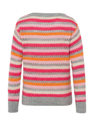 More & More Sweter w kolorze szaro-różowo-pomarańczowym