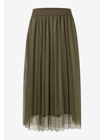 More & More Plisseekleid in Oliv