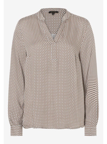 More & More Bluse in Beige/ Weiß