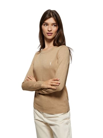 Polo Club Sweter w kolorze jasnobrązowym