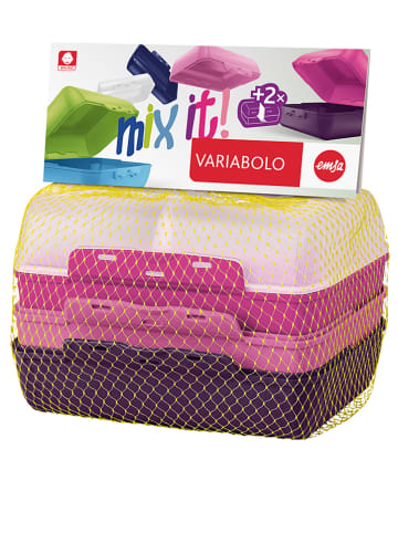 Emsa Pojemnik w kolorze różowo-fioletowym - 16 x 7 x 11 cm