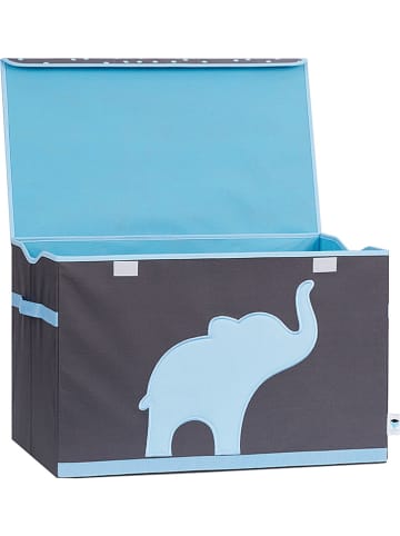 STORE IT Opbergbox grijs/lichtblauw - (B)61 x (H)38 x (D)37 cm
