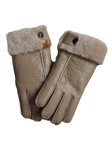 Kaiser Naturfellprodukte Lammfell-Handschuhe "Lady" in Beige