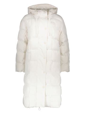 Lacoste Omkeerbare doorgestikte mantel wit